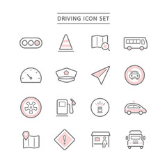 DRIVING ICON SET