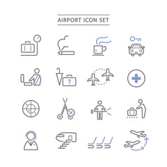 AIRPORT ICON SET