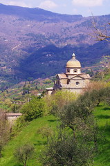 Fototapeta na wymiar Santa Maria Nuova church, Cortona, Tuscany, Italy