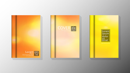 Vector collection of book cover backgrounds for brochures, leaflets, leaflets, poster templates. illustration of eps vector design 10