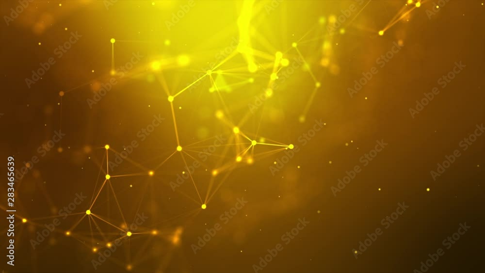 Poster abstract background futuristic dot point and connection line for network cyber technology concept wi