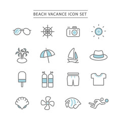 BEACH ICON SET