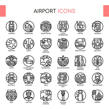 Airport , Thin Line and Pixel Perfect Icons