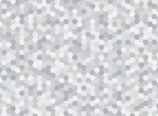 Grey hexagonal abstract background design - obrazy, fototapety, plakaty