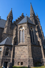 Fototapeta na wymiar Fassade der Dankeskirche in Bad Nauheim/Deutschland