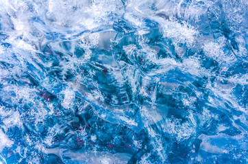 Fototapeta premium blue texture of ice