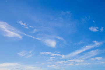 Naklejka na ściany i meble white clouds on blue sky in clearly day.