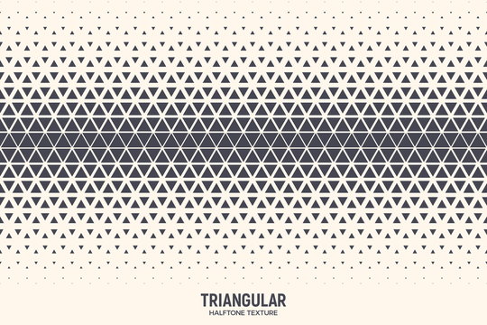 Triangles Particles Vector Abstract Geometric Technology Extreme Sports Background. Halftone Triangular Retro Simple Pattern Backdrop. Minimal 80s Style Dynamic Tech Wallpaper