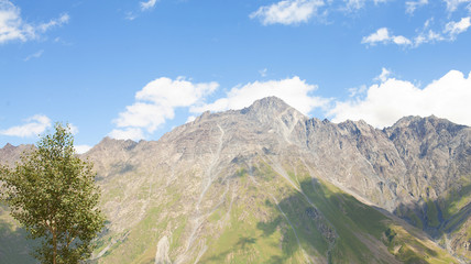 Fototapeta premium Georgian Military Highway, Caucasus mountains.