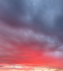 Beautiful clouds at sunset as a background