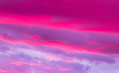 Beautiful clouds at sunset as a background