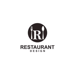 restaurant logo template design vector