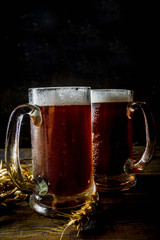 Homemade craft beer mugs