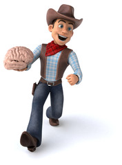 Fun Cowboy - 3D Illustration