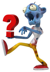 Fun zombie - 3D Illustration