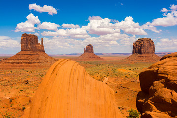 Monument Valley on the border between Arizona and Utah, USA