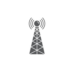 Radio Antenna vector icon symbol isolated on white background
