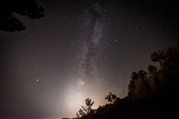 milky way from Bignone mountain San Remo