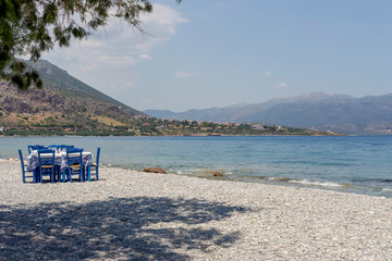 Tavern with sea view (Laconia, Greece, Peloponnese)