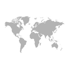 Plakat world map - Vector