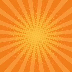 vector illustration of background in retro style with hafltone effect