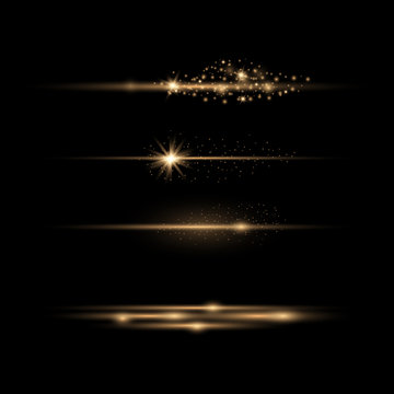 Set of Transparent Flares 