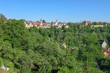 Fototapeta premium Historical town of Rotenburg ob der Tauber, Germany