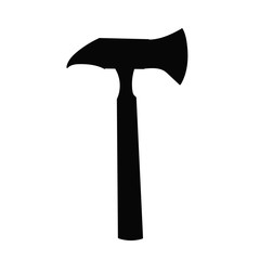 vector, on a white background, ax silhouette