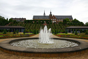 Old German monastery with a fantastic garden