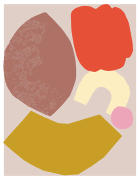 Illustration of food in kitchen