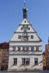 Historical house of Rotenburg ob der Tauber on Germany