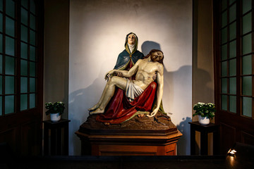 Altar in an old chapel
