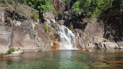 Fototapeta na wymiar Portugal Lake Waterfall