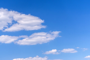 white clouds on blue sky background abstraction texture