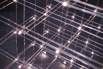 indoor light in dark background fashion room