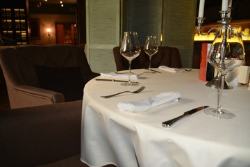 table in restaurant