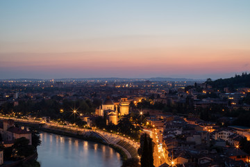 Fototapeta na wymiar Verona Panorama