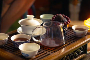 Fototapeta na wymiar tea ceremony Chinese tea tea brewing