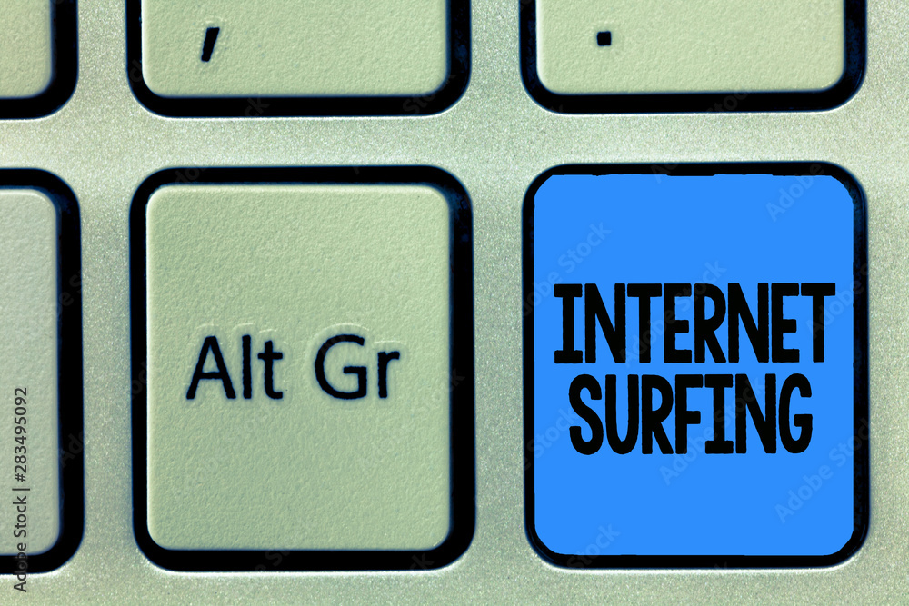 Poster conceptual hand writing showing internet surfing. business photo text browsing hundred of websites u