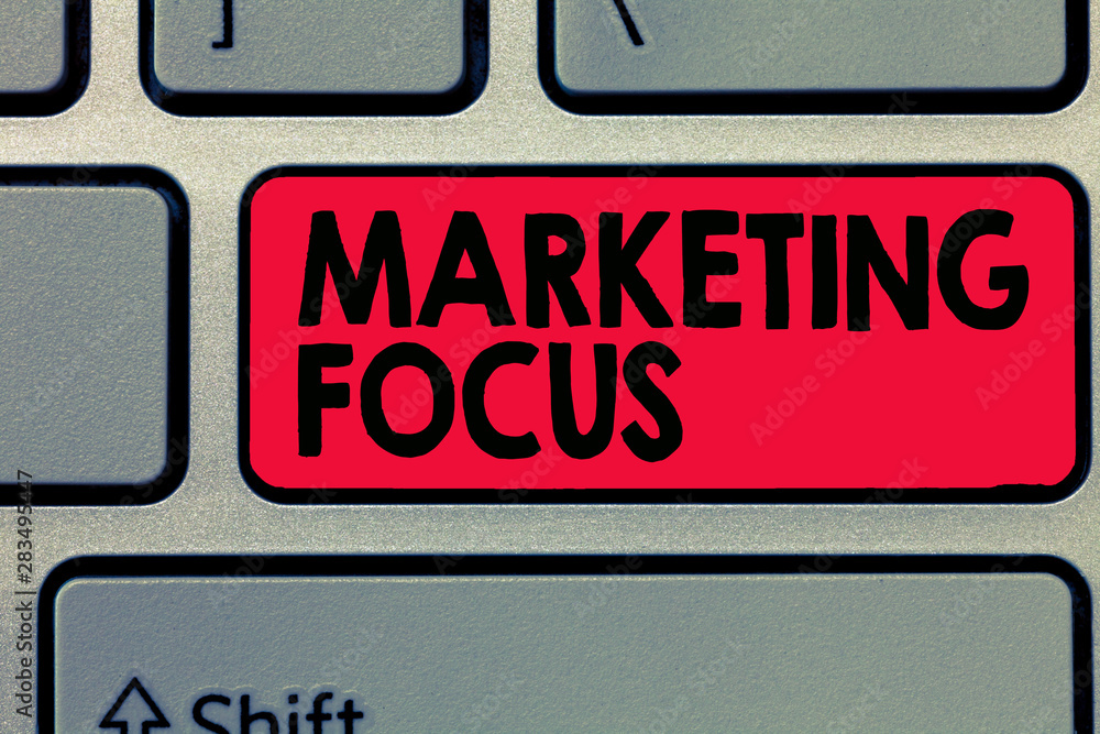 Poster writing note showing marketing focus. business photo showcasing understanding your customers and thi