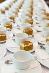 set of plates and cups on table