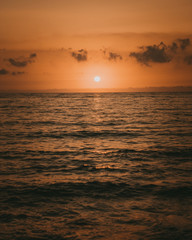 Fototapeta na wymiar Italian sunset on the sea