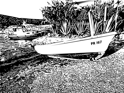 boat on the river