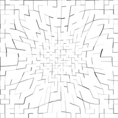 Geometric black and white pattern. Background design pattern