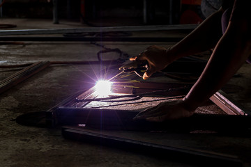 Welders Connecting the steel industry