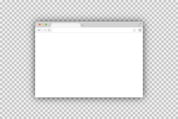 Browser window vector isolated in trendy flat design. Vector page template. Mock up website interface. Global network. © Hubba Bubba