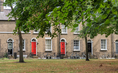 Historical English homes in Cambridge, England