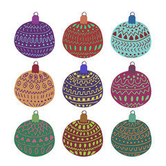 christmas pattern with balls