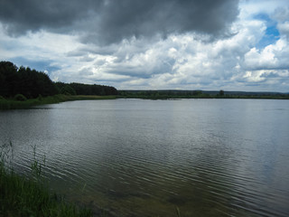 Clouds over the lake