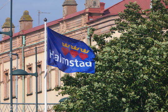 Flagge Halmstad Schweden